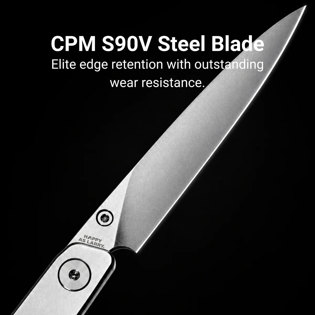 Lanky Silver Steel Handle CPM S90V Blade