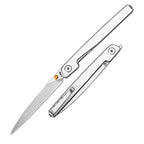Lanky Silver Steel Handle CPM S90V Blade