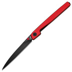 Lanky Red Aluminum Handle 14C28N Black PVD Coating Blade