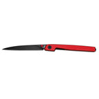 Lanky Red Aluminum Handle 14C28N Black PVD Coating Blade