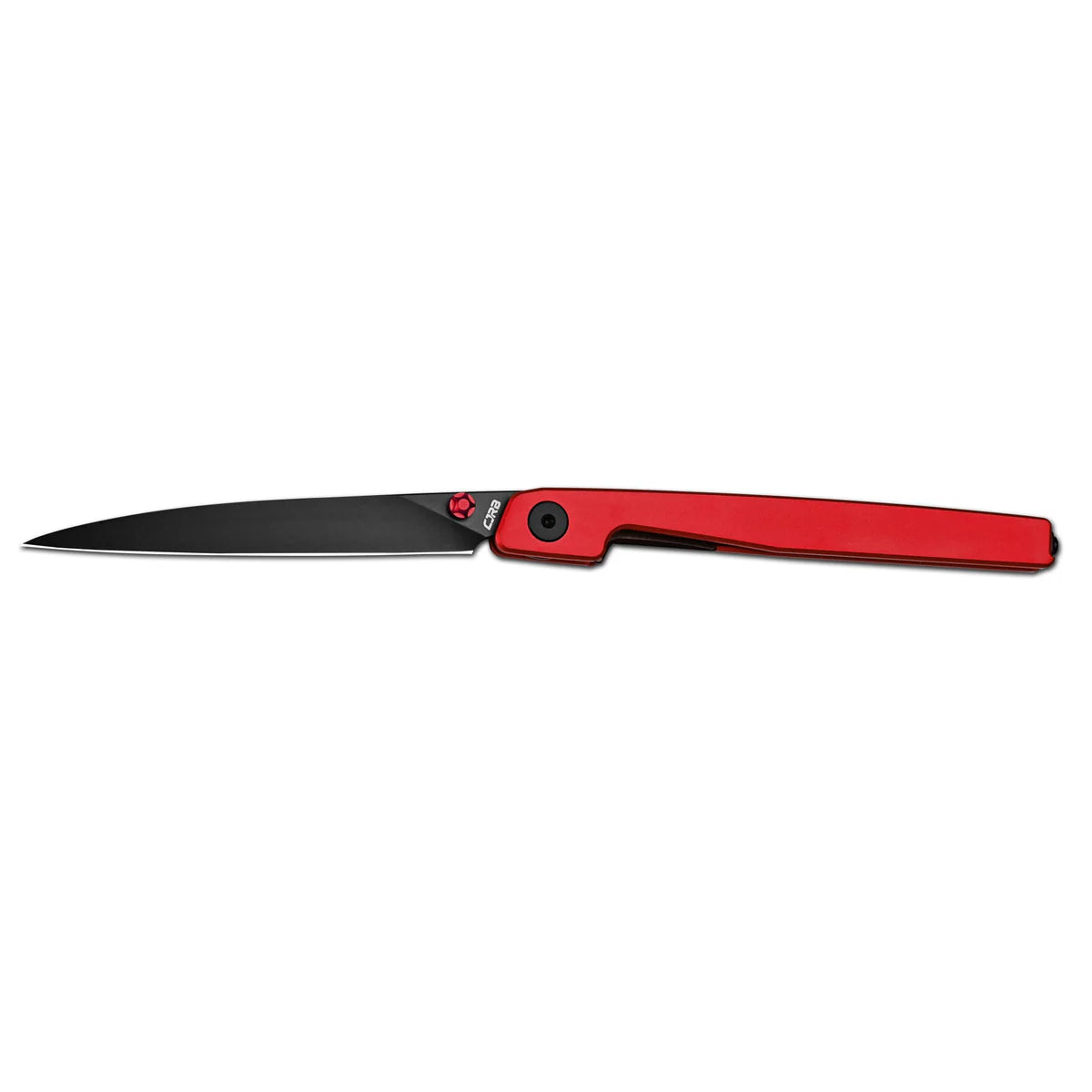 Lanky Red Aluminum Handle 14C28N Black PVD Coating Blade