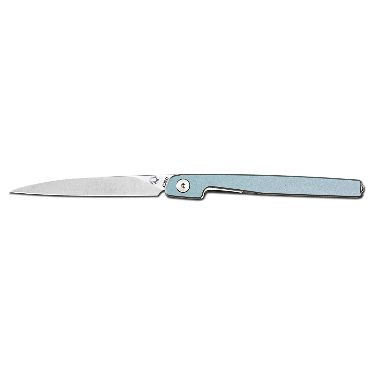 Lanky Light Blue Aluminum Handle 14C28N Blade