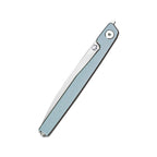 Lanky Light Blue Aluminum Handle 14C28N Blade