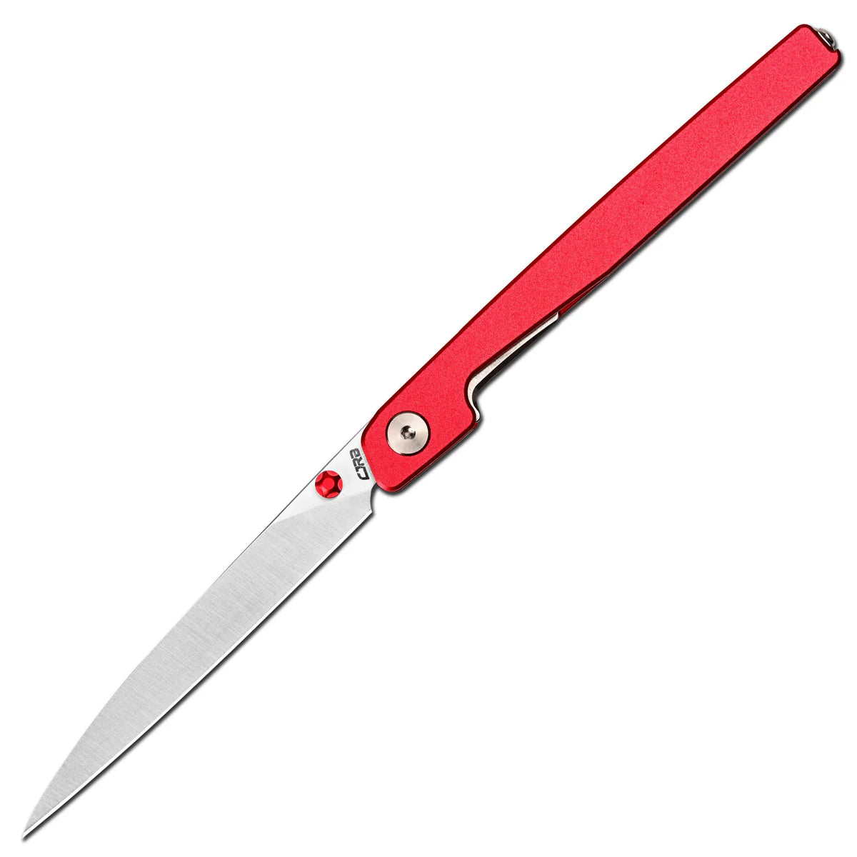 Lanky Red Aluminum Handle 14C28N Sand Polish Blade