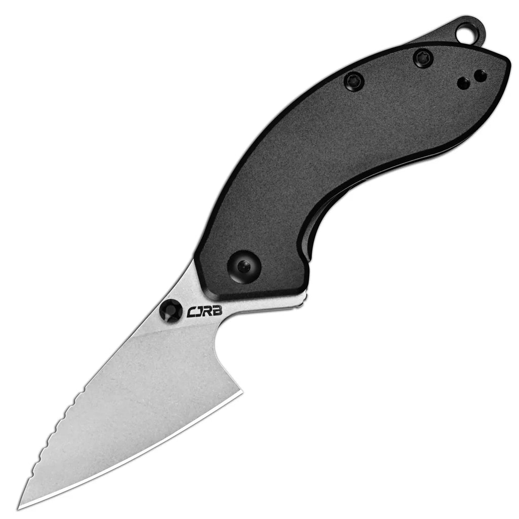 Spud Black Aluminum Handle Stone Wash Blade