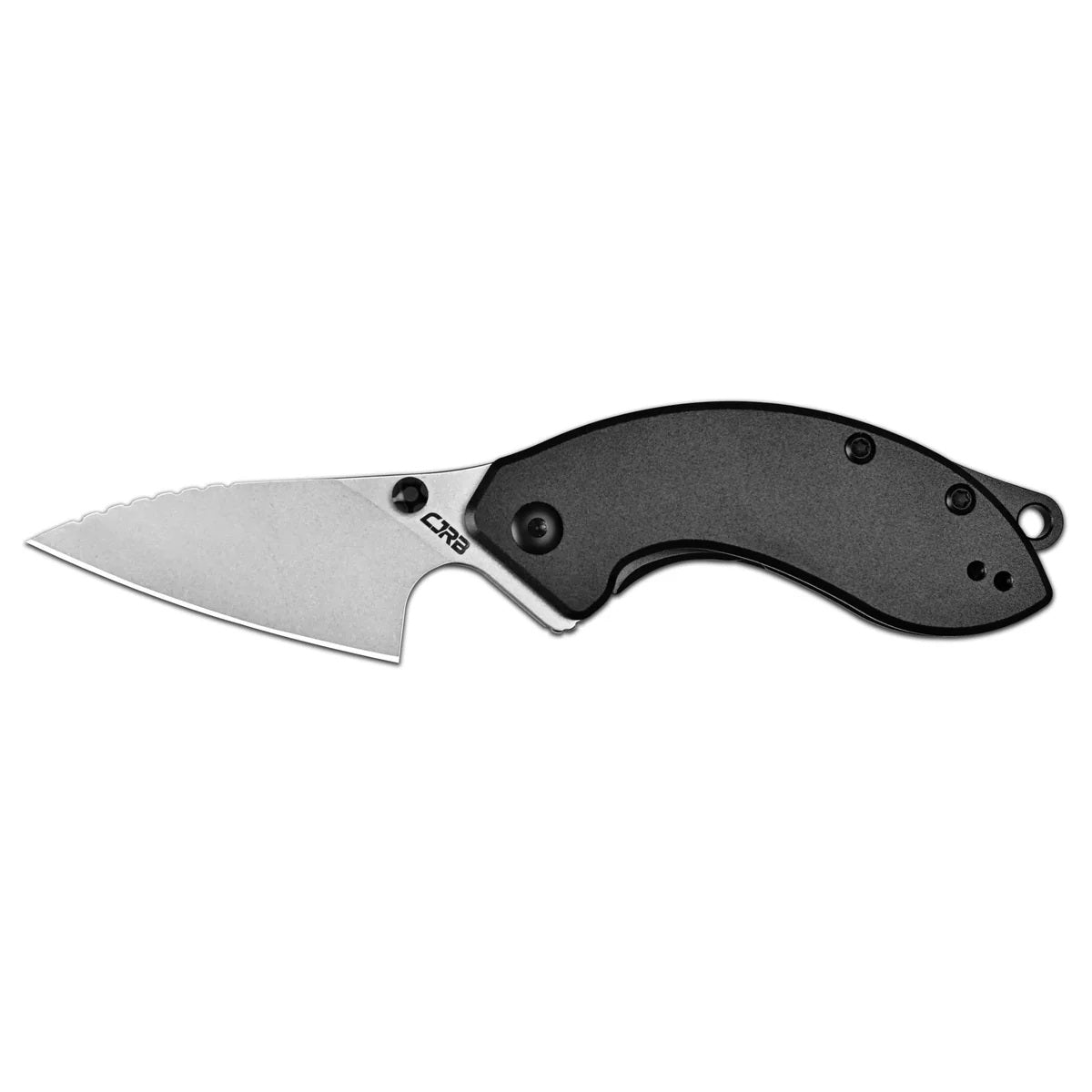 Spud Black Aluminum Handle Stone Wash Blade