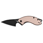 Spud Champagne Aluminum Handle Black PVD Coating Blade