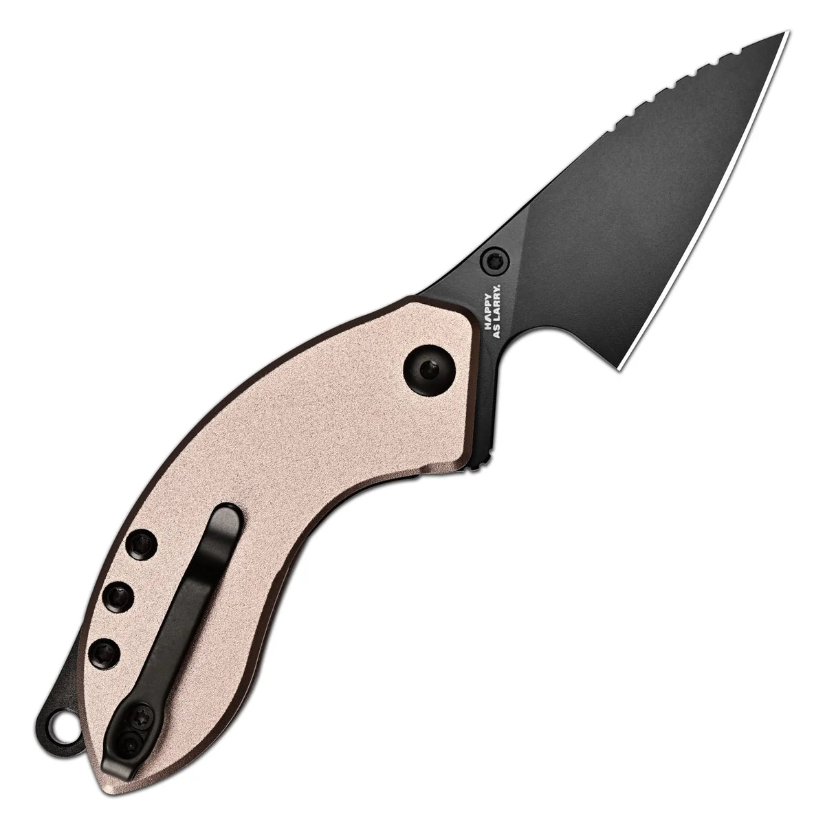 Spud Champagne Aluminum Handle Black PVD Coating Blade
