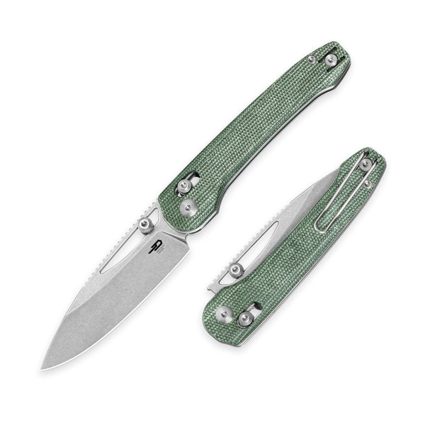 Cobber Green Micarta Handle & Stone Washed Blade