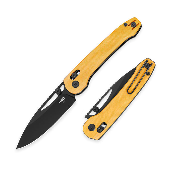 Cobber Yellow G10 Handle & Black PVD Blade