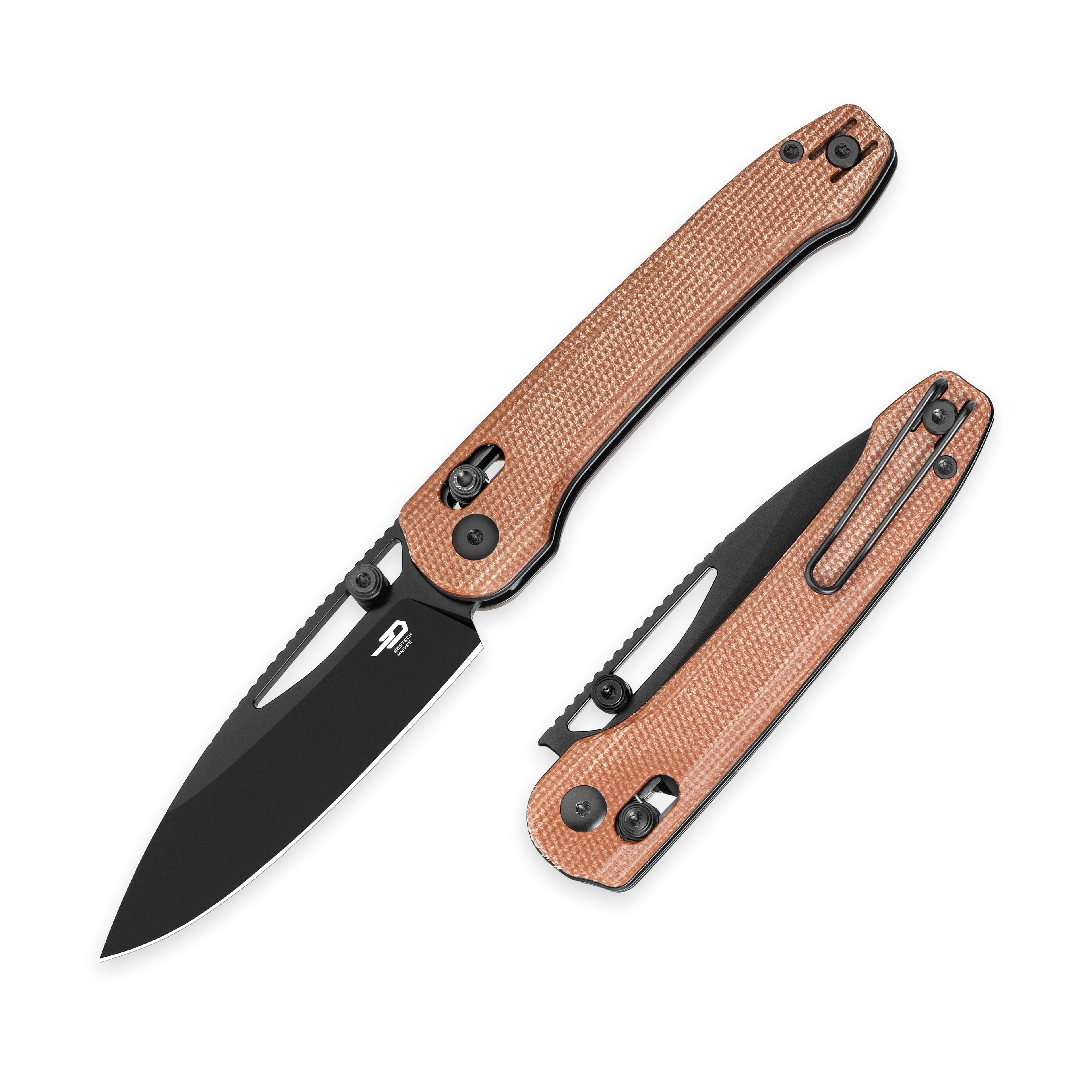Cobber Brown Micarta Handle & Black PVD Blade