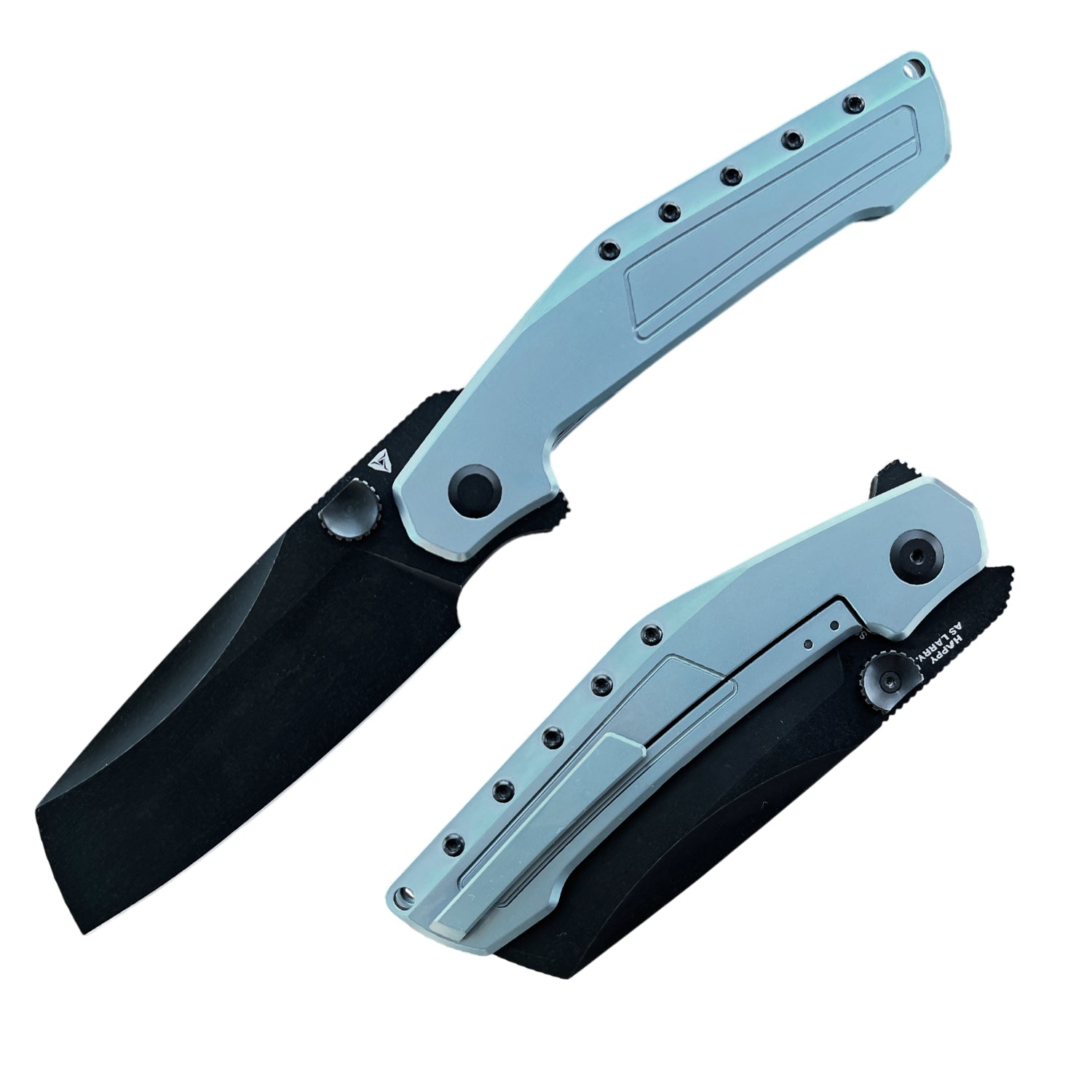 Digger Blue Titanium Handle & S90V Black PVD Blade