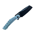 Digger Blue Titanium Handle & S90V Black PVD Blade