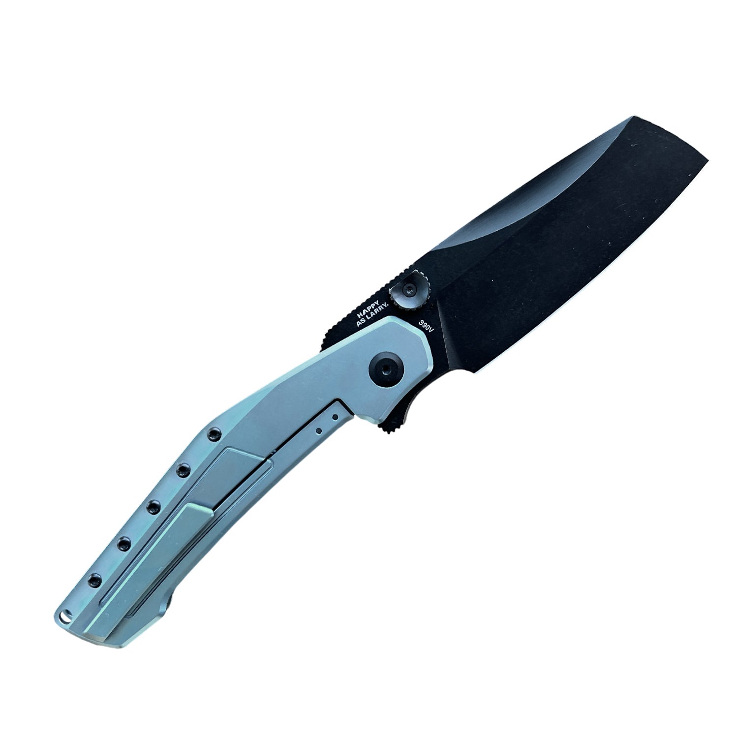 Digger Blue Titanium Handle & S90V Black PVD Blade