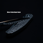Lanky Titanium Damascus Handle & S90V Mirror Polish Blade