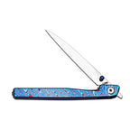 Lanky Titanium Damascus Handle & S90V Mirror Polish Blade