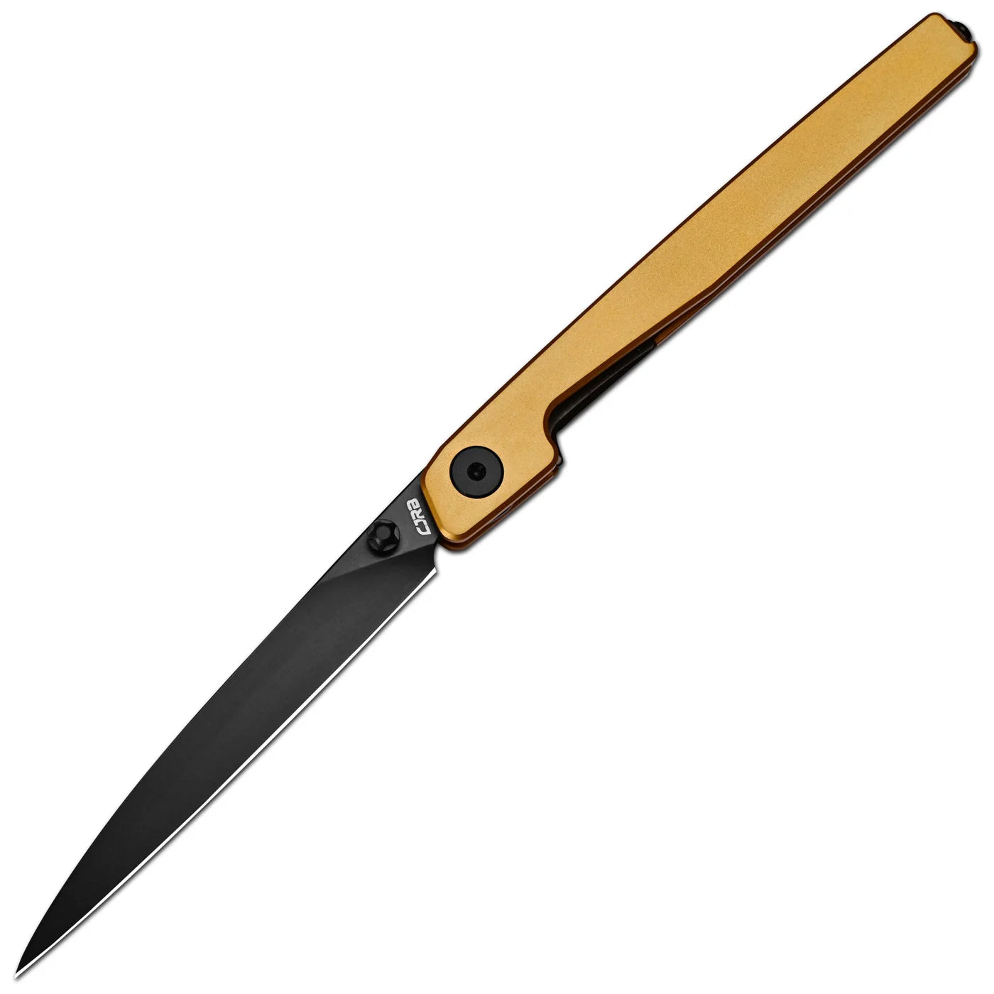 Lanky Gold Titanium Handle & S90V Black PVD Coating Blade