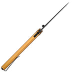 Lanky Gold Titanium Handle & S90V Black PVD Coating Blade